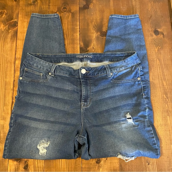 Maurices Denim - Maurices distressed skinny jeans